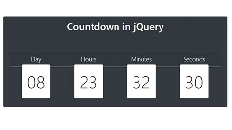 jquery countdown